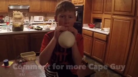 Cape Guy Blows Up Huge Balloon Youtube