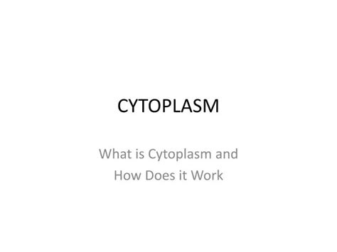 Ppt Cytoplasm Powerpoint Presentation Free Download Id1923665