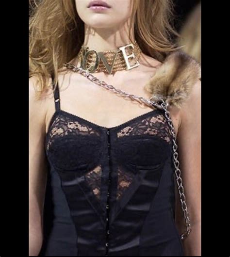 Ss 2003 Dolce And Gabbana Sex And Love Runway Sheer Bustier Black Dress For Sale At 1stdibs