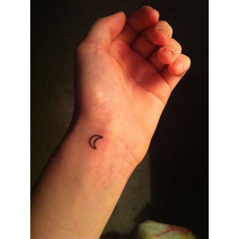 My New Wrist Tattoo Just A Small And Simple Crescent Moon Small Rib