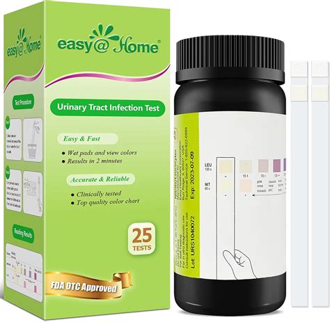 Easyhome 25 Testsbottle Urinary Tract Infection Uti Test Strips