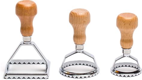 Plantvibes Ravioli Cutter Set Of 3 Traditional Ravioli Stamps With