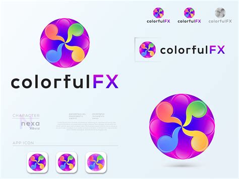 Colorful Logo Design Colorfulfx Colorful Logo Design Logo Design