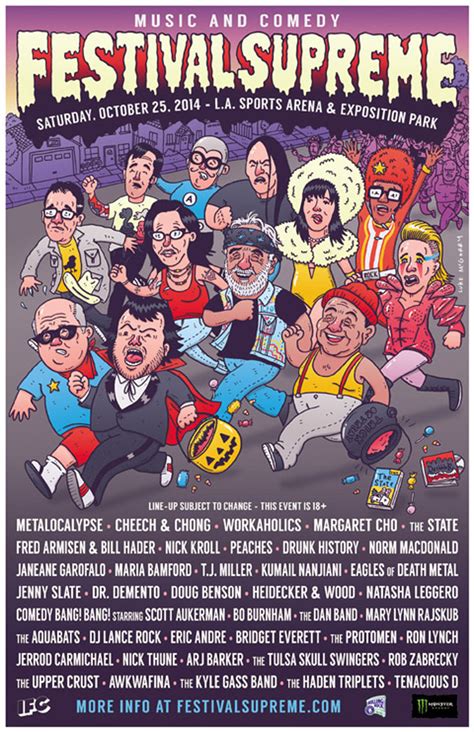 Tenacious Ds ‘festival Supreme 2014 Lineup The State Cheech And Chong