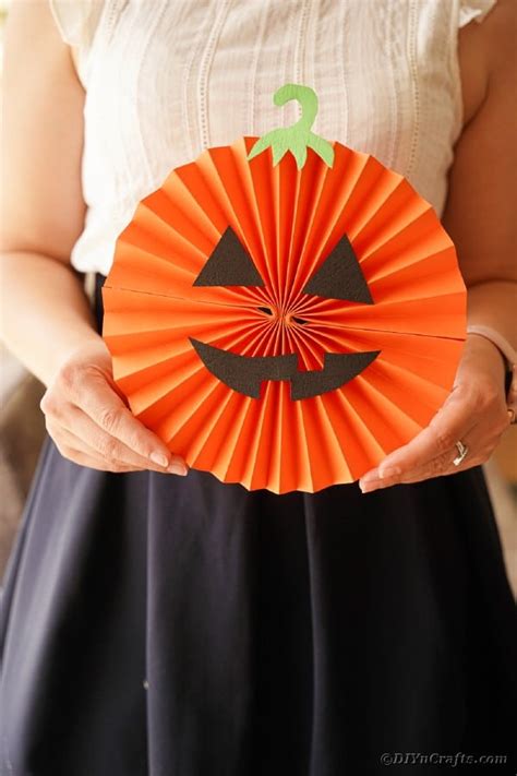 Easy Handmade Halloween Paper Fan Decorations Diy And Crafts