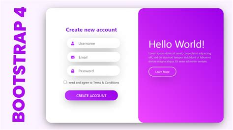 Responsive Login And Signup Form Html Css Bootstrap Code4education