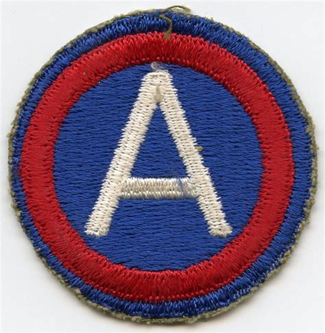 2nde Guerre Mondiale 39 45 3rd Us Army Corps Blue Border Original Patch