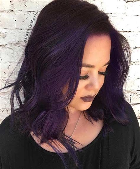 Violet Hair Color For Dark Hair Jamika Aguirre