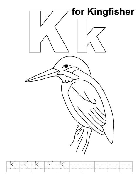 Kingfisher Coloring Pages - Kidsuki