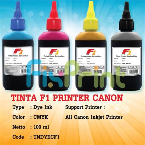 Canon pixma ip 2770 support for windows 2000 (sp4 only), win xp, vista and windows 7 and also support for mac os: Tinta Botol Dye Base F1 100ml Refill Cartridge Printer ...