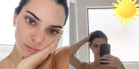 Kendall Jenner Wears A Bright Yellow Super Revealing Bikini On Instagram