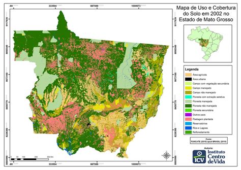 Mapa De Uso E Cobertura Da Terra Em No Estado De Mato Grosso Download Scientific Diagram