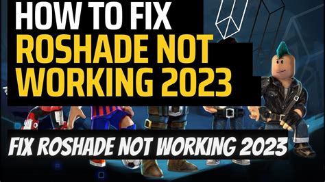 How To Fix Roshade Not Working 2024 Get Shaders On Roshade Youtube