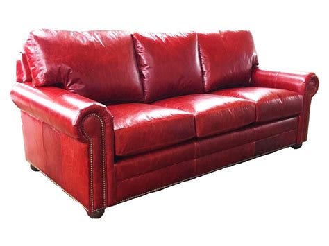 Our paidge sofa now comes in a convenient sleeper option. Red Leather Queen Sofa Sleeper