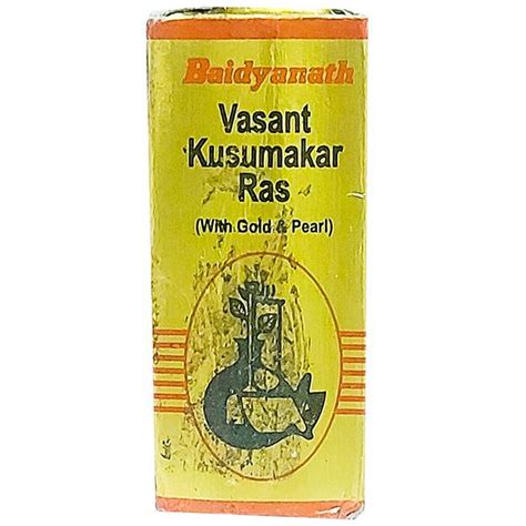 Buy Baidyanath Nagpur Vasant Kusumakar Ras With Gold And Pearl 30 Tablets Online At Best Price In