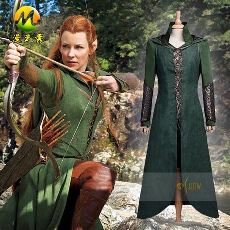 Movie The Hobbit Tauriel Cosplay Costume Desolation Of Smaug Costume