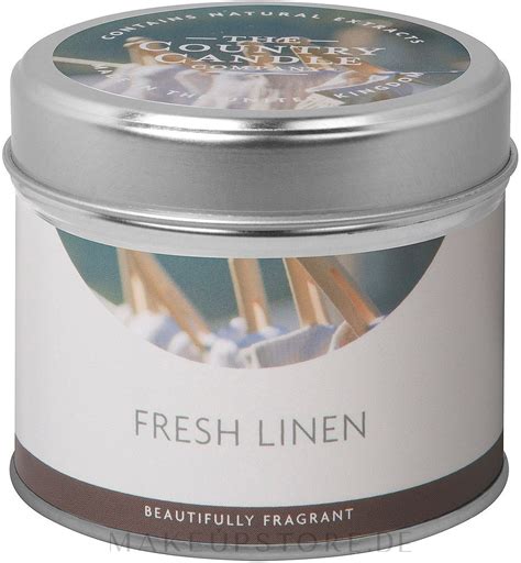 The Country Candle Company Town Country Fresh Linen Tin Candle