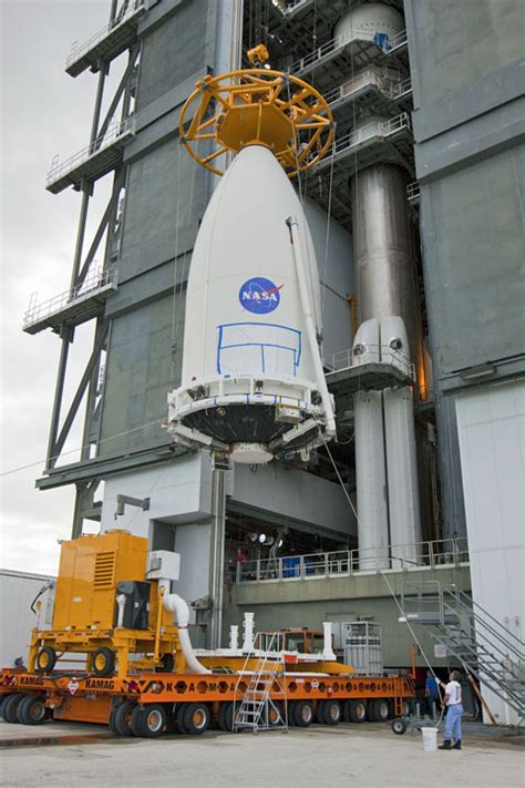 Advanced Weather Bird Mounted Atop Atlas 5 Rocket For Launch Into Space