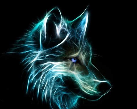 Neon Wolf Desktop Wallpapers Wallpaper Cave