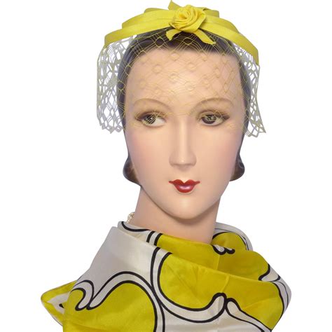Vintage 1960s Yellow Rose Whimsy Hat Available At My Vintage Clothes Line On Ruby Lane Hats