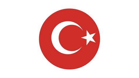 Turkey Flag Circle Vector Image And Icon Vector Art At Vecteezy
