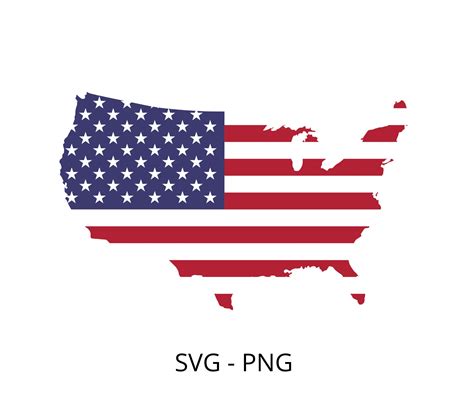 American Flag Map Svg Png Downloadable Files United States Flag Map