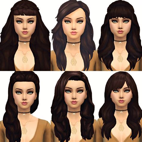 Current Favourite Maxis Match Hair 2 From Left To Right