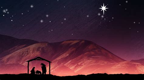 Christmas Jesus Mary Joseph Wallpapers Wallpaper Cave