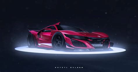 Red And Black Coupe Khyzyl Saleem Car Acura Nsx Hd Wallpaper