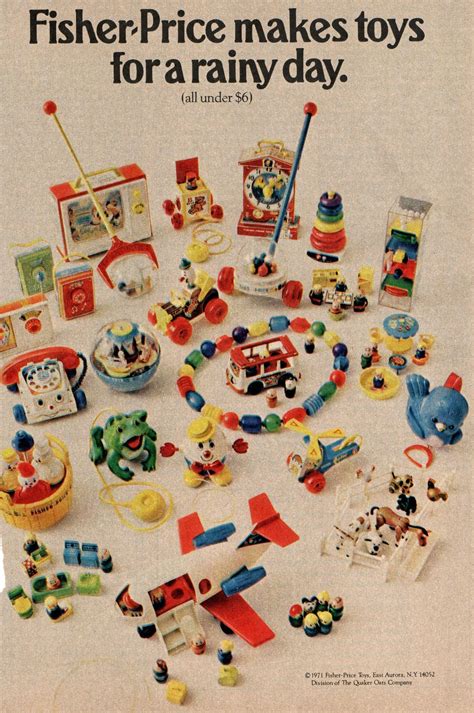 1972 Fisher Price Toy Ad Everything Under 600 Vintage Fisher