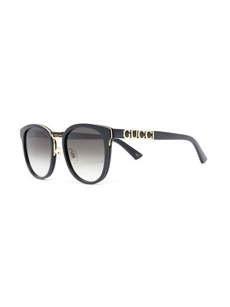Gucci Eyewear Round Frame Sunglasses Farfetch