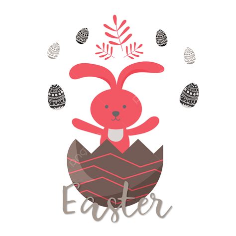 Easter Egg Bunny Vector Design Images Cute Easter Bunny Surrounded By