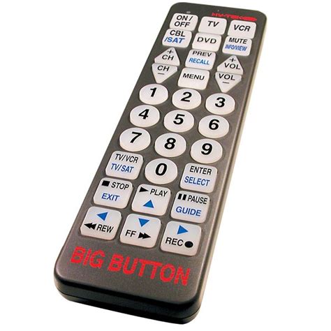 Large Button Videophone Remote Control
