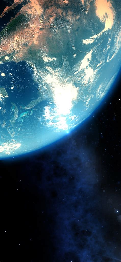 Обои планета земля атмосфера мир астрономический объект для Iphone