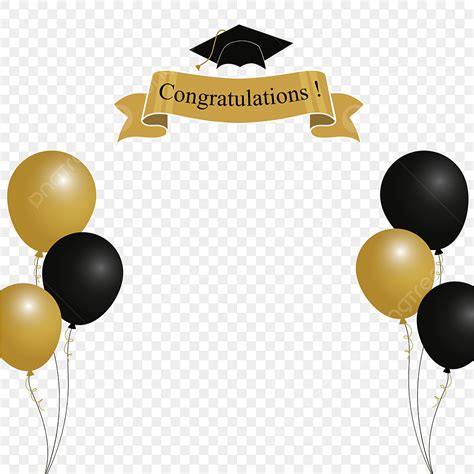 Graduation Balloons Clipart Hd Png Golden Balloon 2021 Graduation