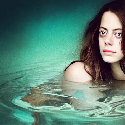 Krea Portrait Of A Beautiful Girl Kaya Scodelario In The Deep Dream Water Beautiful Smooth
