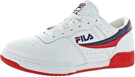 Fila Mens Original Fitness Leather Retro Classic Trainer Sneaker White