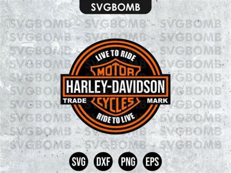 Live To Ride Harley Davidson Svg