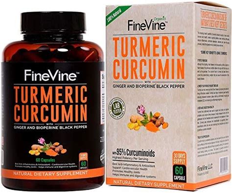 Turmeric Curcumin With Bioperine Black Pepper And Ginger Made In Usa