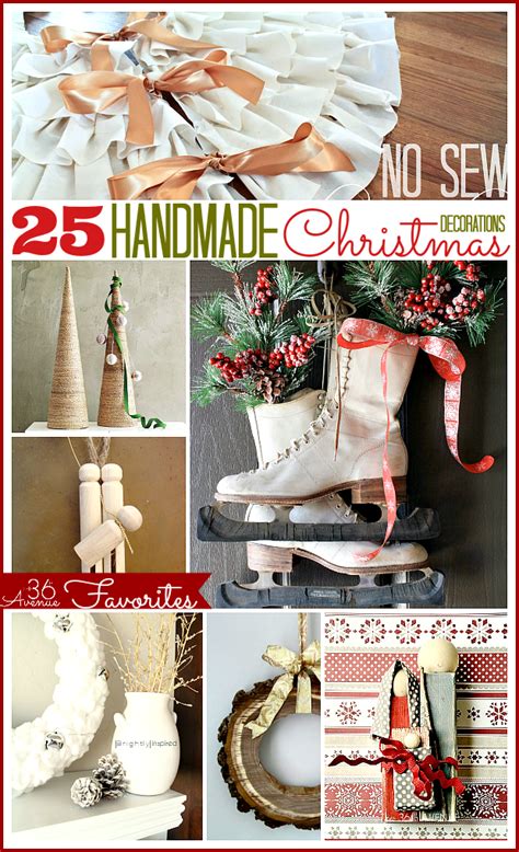 No christmas decoration is complete without a wreath welcoming guests and visitors to your home. 25 Handmade Christmas Decorations | The 36th AVENUE