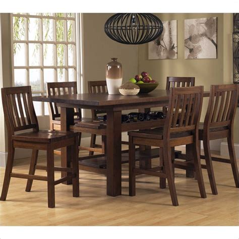 But, the winning feature of this set is evidently its classic dark wood finish that looks stunning against any neutral tones or whites. Hillsdale Outback 7 Piece Counter Height Dining Set ...