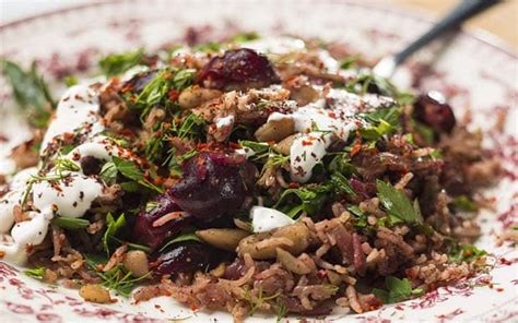 The flavors are just delicious. Cherry and almond pilaf recipe | Food recipes, Middle ...