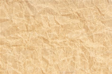 Crumpled Kraft Paper Texture Background Light Brown Color 2985949