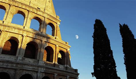 Moon Over Colosseum Photograph By Christopher Javaruski Fine Art America