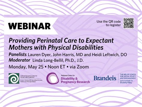 Upcoming Webinars And Other Events National Center For Disability And Pregnancy Research The