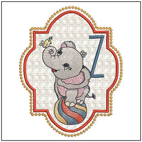 circus ellie abcs embroidery designs and patterns
