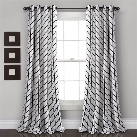 Modern Black White Curtains Curtains And Drapes