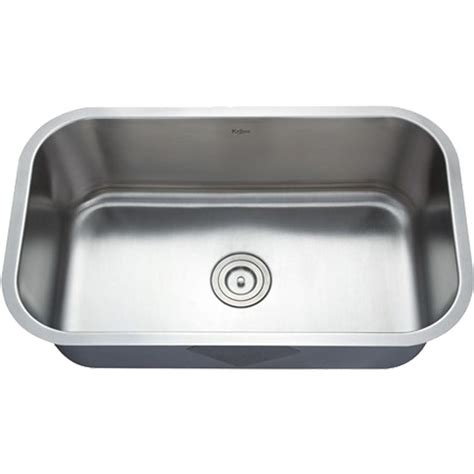 Single bowl undermount workstation kitchen sink with accessories handcrafted in italy, the bellucci workstation handcrafted in italy, the bellucci workstation redefines granite sinks with enhanced functionality and modern style. Kraus KBU14 Kraus KBU14 31 1/2 inch Undermount Single Bowl ...