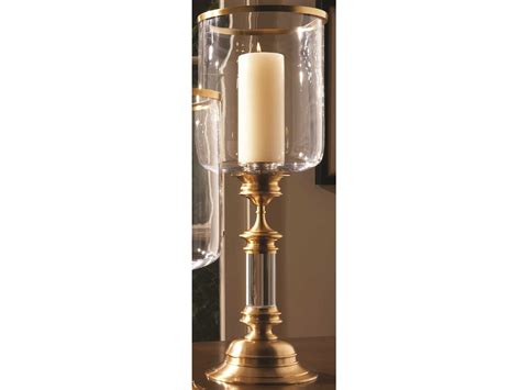 Global Views Estate Hurricane Tall Antique Brass Candle Holder Gv990778