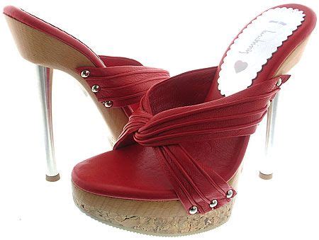 Jill Platform Red Leather High Heels Stilettos Stiletto Heels Heels